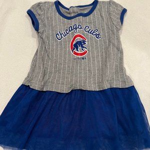 Chicago Cubs MLB Genuine Merchandise Blue Toddler Girls Dress, size 2T